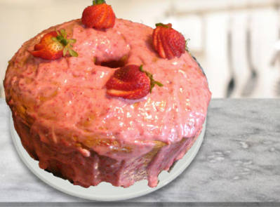 Strawberry Pound Cake